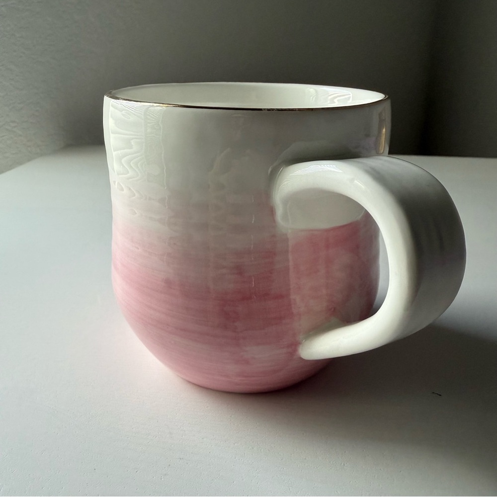 Anthropologie Suite One Studio Collectible Mimira Mug Pink Ombré - Picture 2 of 8
